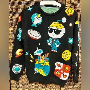 Reddit- Limited Edition, Colorful Graphic Sweater, Size: Medium